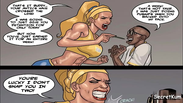 Detention season #3 ep. # 3 - Horny Gym Teacher wanted a Taste of the school Nerd's BBC