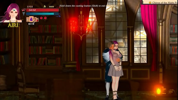 Pink haired lady giving a blowjob in Ghell2 hentai game new gameplay Thumbnail