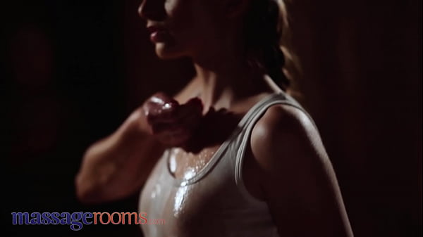 Massage Rooms Petite Czech blonde Lady Bug romantic blowjob hardcore sex and creampie