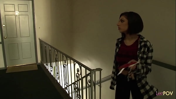 Without the AC the dykes cool down their sweaty bodies by scissoring and using a sex toy