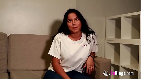 SUPER-BUSTY brunette latina gets her good dose of cock