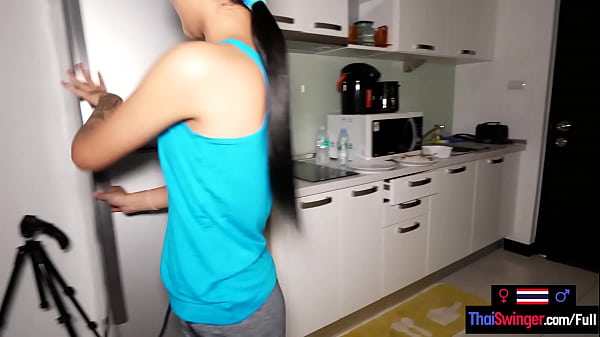 Tiny Thai amateur teen girlfriend Namtam homemade dinner and fucked