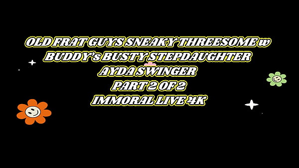 Dirty Blonde Daddy’s Girl Ayda Seduces Buddies & Provokes Gangbang!