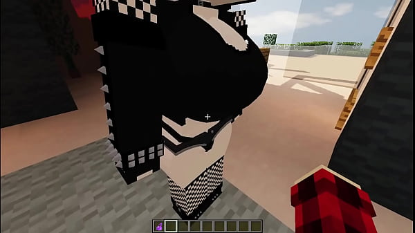 Gothic girl can’t control herself and fucks me sensually / Minecraft Jenny Mod