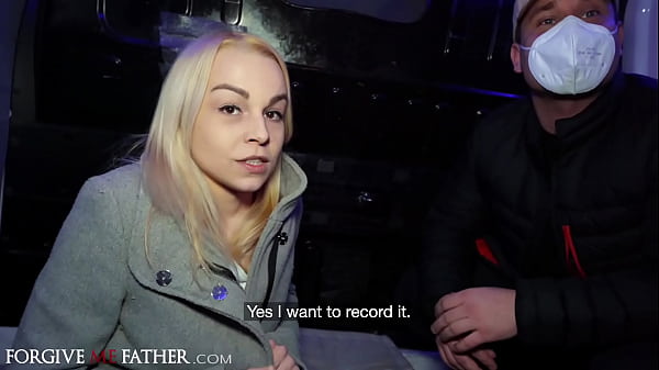 Cheating Czech blonde fucked hard by stranger while cuckold husband watches