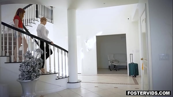 Busty stepmom Ryan Keely found out that her new foster step daughter Hannah Grace and foster Zach were attracted to each other.