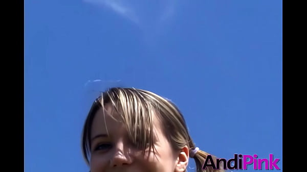 All Natural Teen Andi Pink Stripping Naked and Getting Wild Outdoors!