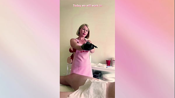 He let a Russian blonde near his cock… she made him cum hard