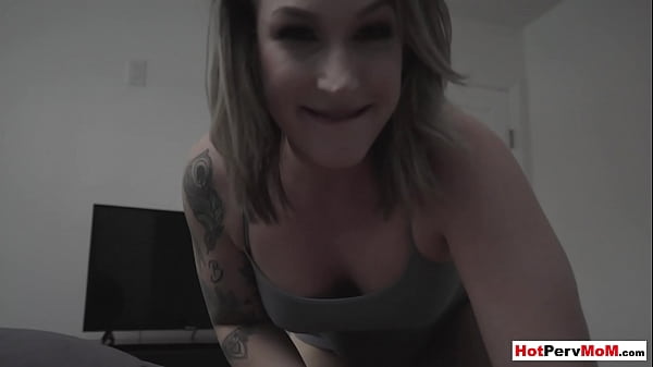 BBW MILF stepmother Charley Hart needs a young cock to feed her fat pussy