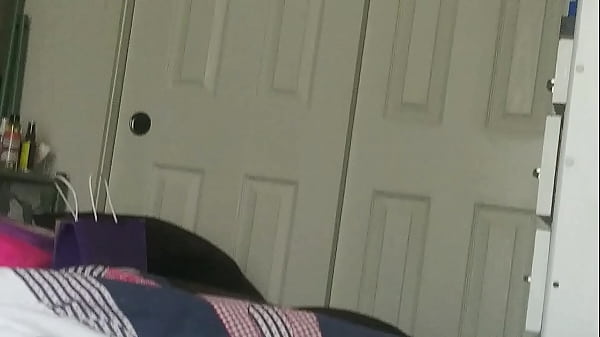 Real step son masturbates on bed and gets caught!