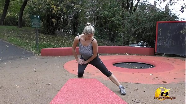 Jump and Running naked in Public Park by Katerina-Hartlova