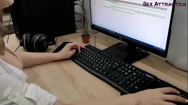 Caught His Subordinate Jerk Off, Fucked Her In The Ass, Fucked In The Mouth And Cum Inside