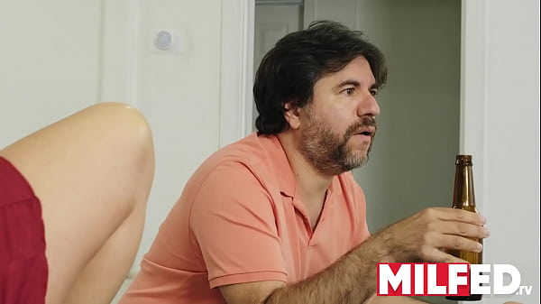 Touching my StepMom while she Talks to my sDad - MILFED