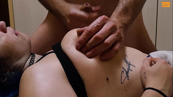 slow massage to big titted ORGASMIC girl and cum on boobs - Unlimited Orgasm