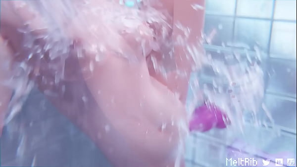 Dva plays with dildo in the shower