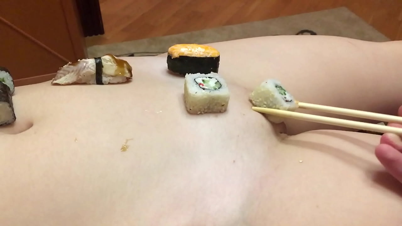 Ember Snow serves sushi on her Asian body and gets fucked Ember Snow serves sushi on her Asian body and gets fucked