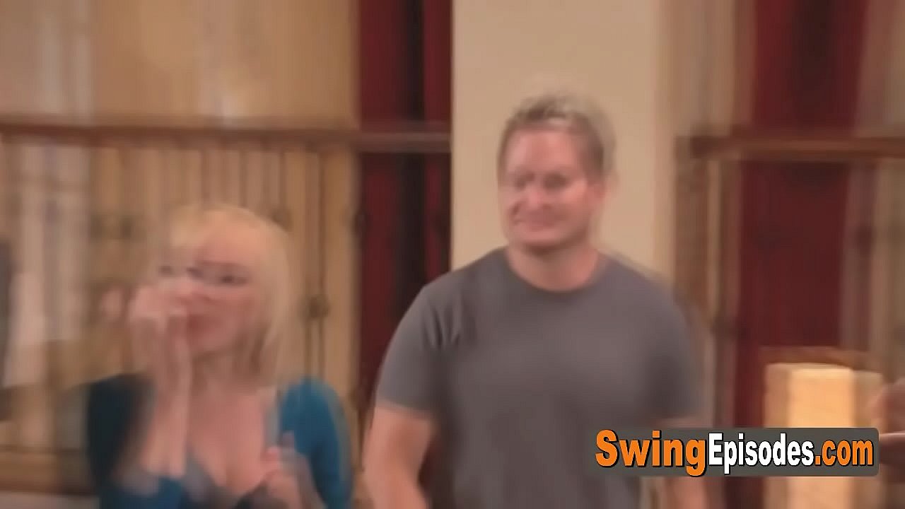 Kinky swinger babes wearing hot lingerie at a wild Swinger party!