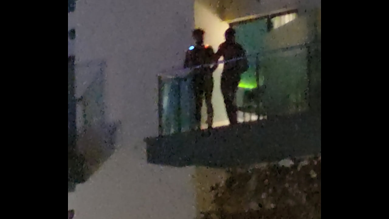 Guys caught fucking on the balcony picture
