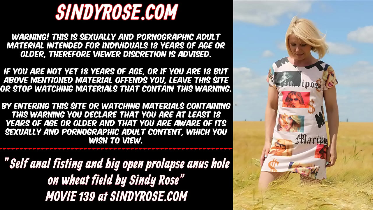 Self anal fisting and big open prolapse anus hole on wheat field by Sindy Rose JAV HD Download - Xxx.imhentai.biz