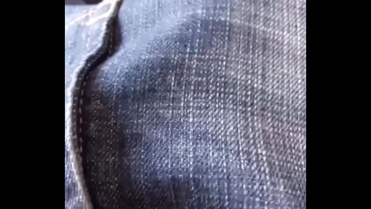 My stiff hard cock bulging through my jeans