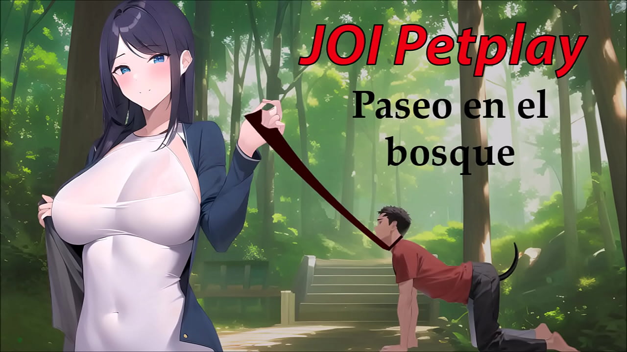 JOI Anal Petplay, te saco a pasear con correa.