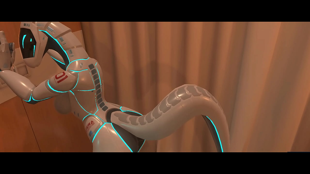 Exclusive video Sex with a furry android. Porn with a robot image