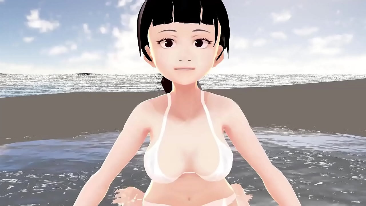 Honda Cocoa Anime girl introduce herself in white bikini. Porn TV - Porn.xxhentai.net