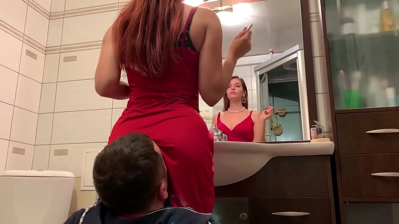 Cum Swallow
 Mistress Sofi in Red Dress Use Chair Slave - Ignore Facesitting Femdom (Preview) Premium XXX Videos - Xvideos27.com