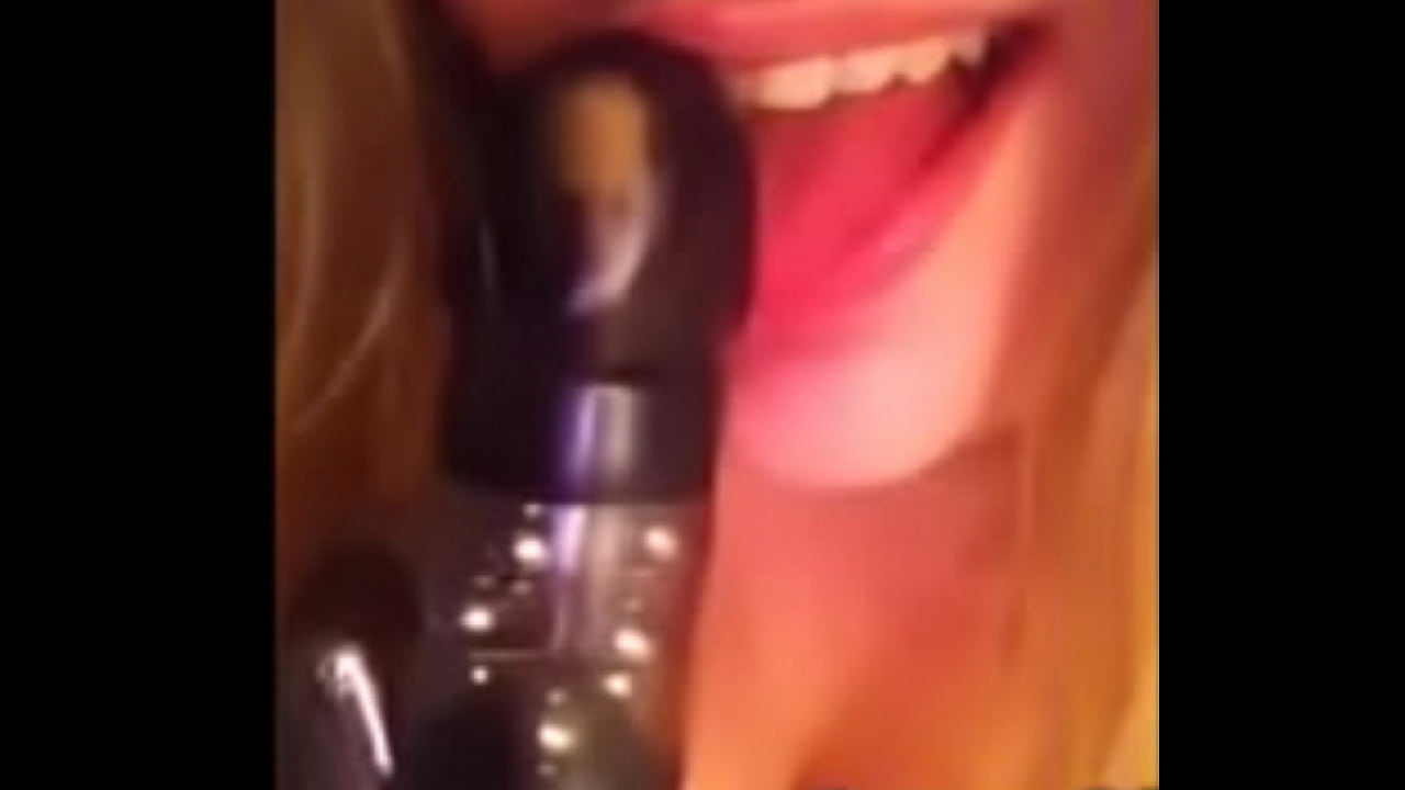 Amateur Sucking Dildo and recording with phone - camg8