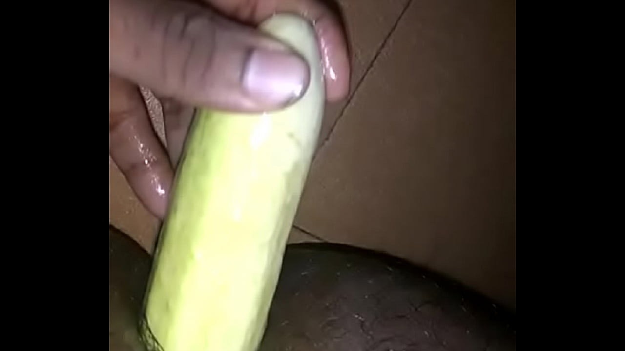 Cucumber in ass - bi guy