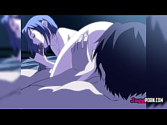  - Shy blue-haired girl gets fucked at the resort by her best friend's cock - UNCENSORED HENTAI