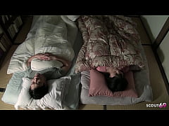  - Japanese Step-Sister seduce him to Defloration Sex at Night while Sleep Together