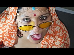  - Indian XL girl - Namaste and cum swallow