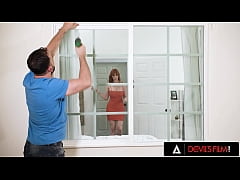  - Lauren Phillips Gives A Special Treat To The Handyman With Her Oiled Big Tits