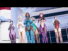  - [MMD] Red Velvet - Red Flavor Kpop Striptease Dva Mercy Pharah Mei Widowmaker Symetra Overwatch Uncensored Hentai 4K 60FPS