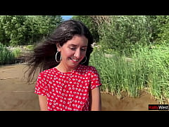  - Took my cute stepsister to the lake and cum in her pussy