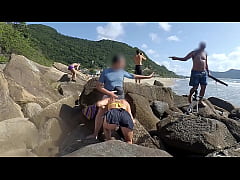  - Passers-by were outraged, but she continued to suck and beg to fuck her ass