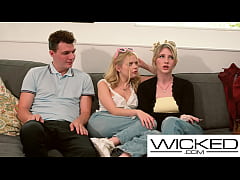  - Wicked - Friends Help Blonde Have A Threesome For The 1st Time
