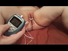  - Pussy stimulation with electricity, amateur BBW tries new sensations