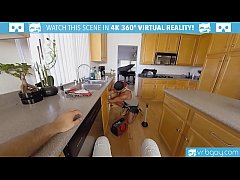  - Gay VR PORN - Ebony twink Micha stroking his big black cock