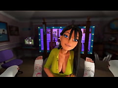  - 3DGSPOT - Horny Brunette Deepthroats And Fucks A Man's Big Cock In Plaster! 3D CARTOON PORN!
