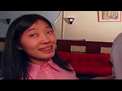  - Petite Asian and redhead fucked anally