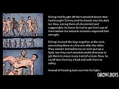  - GrowlBoys - Hairy satyr fucks boy bareback and breeds his hole with cum