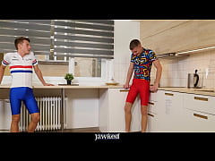  - Fit Gay Cyclists Bareback Fuck After Ride