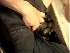  - Naughty pee in the gym