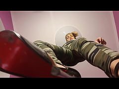  - put on his knees, ask to jerk off under the bill and eat his sperm