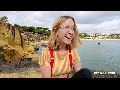  - So Cute In Glasses and Stockings, Amelia Gets off with Toy