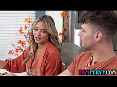  - Stepson stuffing his big boobed MILF stepmother Armani Black like a turkey