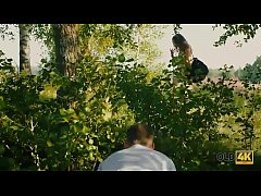  - OLD4K&period; Cutie sucks old dick and gets it in her tiny pussy outdoors