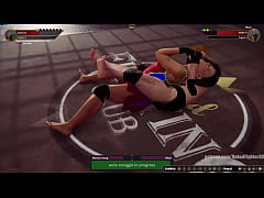  - Bianca Iniong VS Vilkor &lpar;Naked Fighter 3D&rpar;